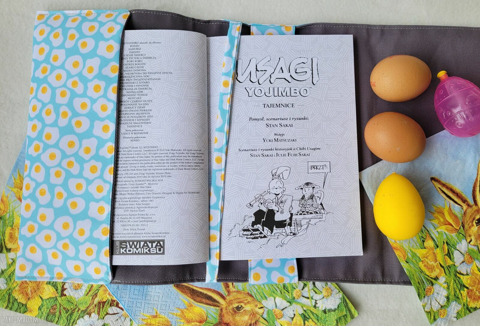 Wodoodporne etui na książkę i notes - Wielkanoc: Jajka