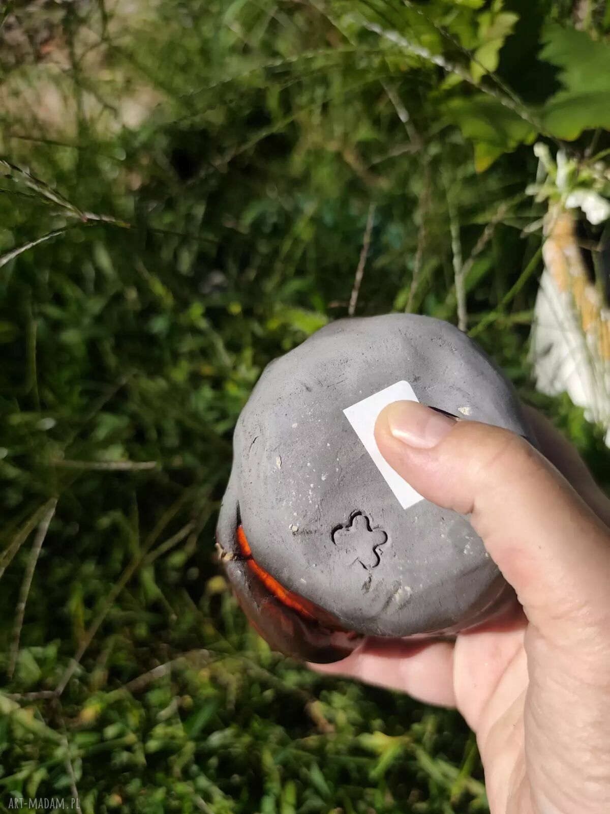 Ceramiczna skarbonka kotek - ręcznie wykonane rękodzieło