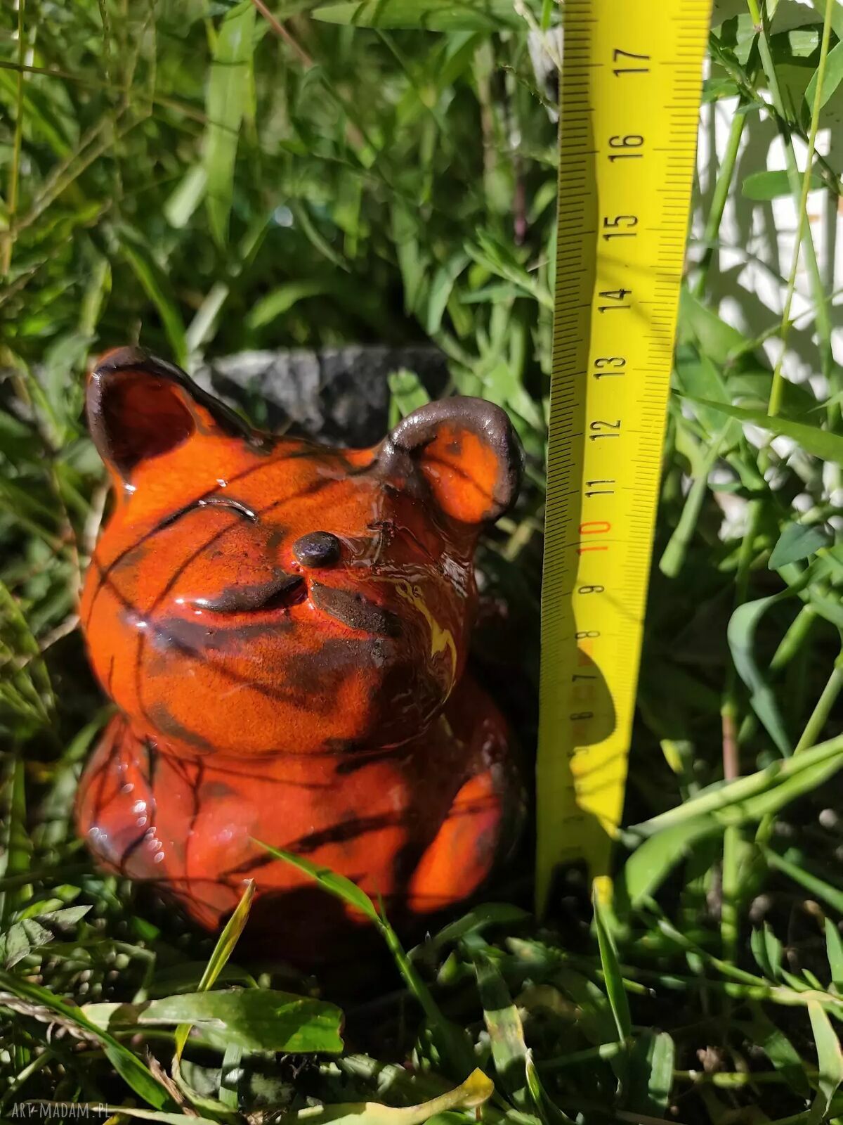 Ceramiczna skarbonka kotek - ręcznie wykonane rękodzieło