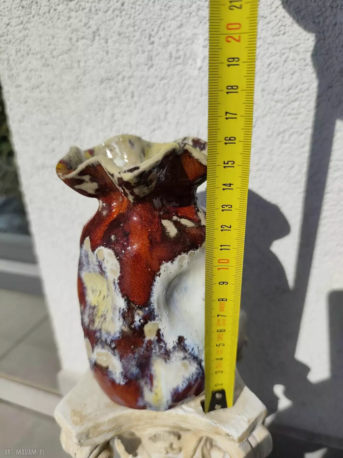 Kolorowy wazon ceramiczny handmade