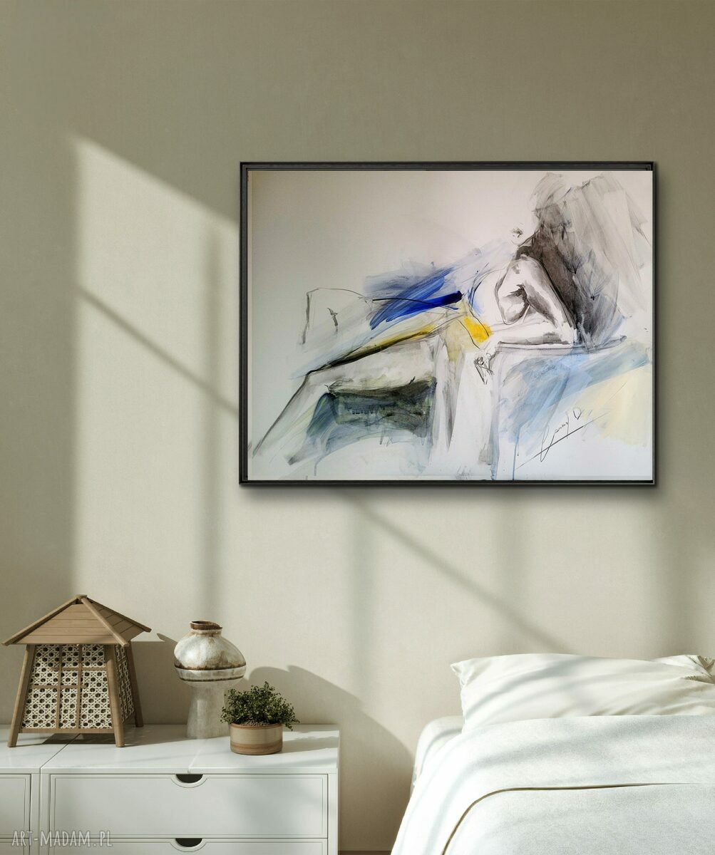 Woman 100x70 - zmysłowa grafika kobieca do sypialni