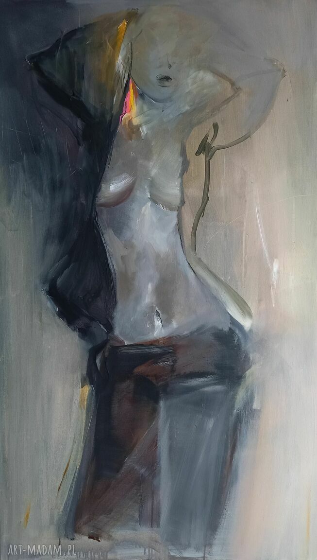 Kobieta - zmysłowy obraz akryl 120x60 cm do salonu