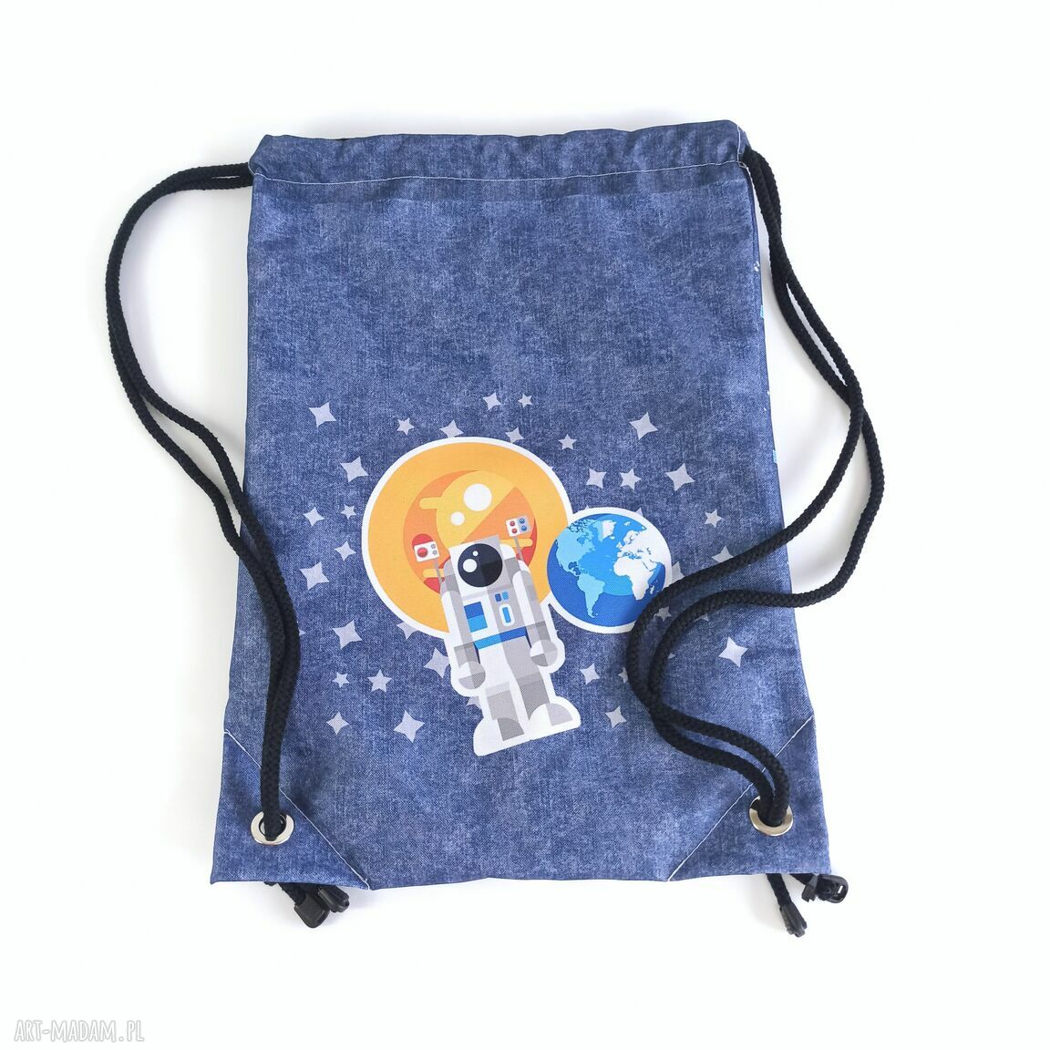 Worek Plecak Astronauta Kosmos - workoplecak wodoodporny do szkoły