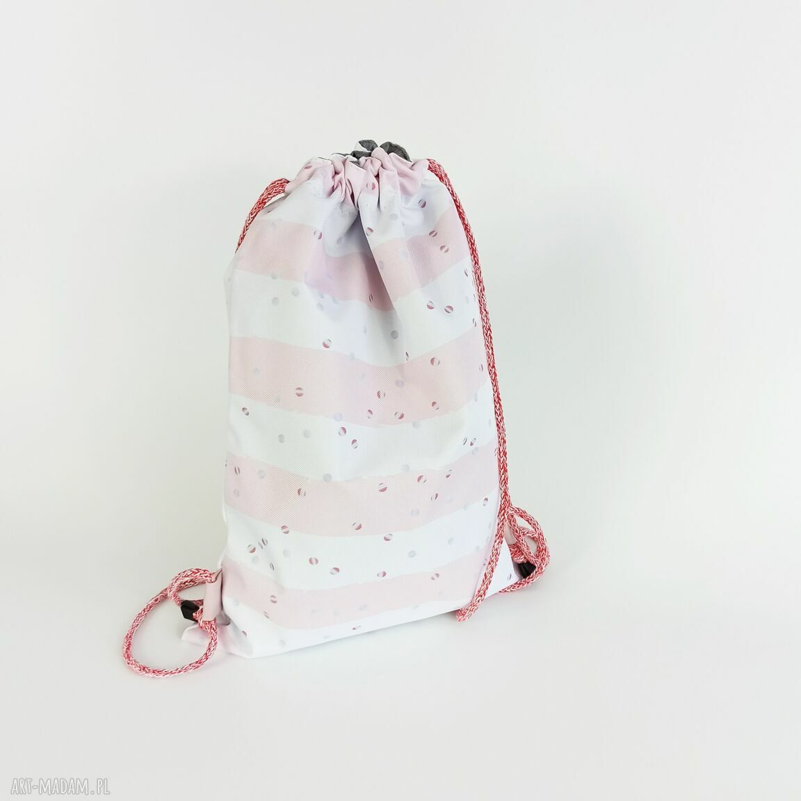 Worek BALETNICA - wodoodporny plecak worek przedszkolny i szkolny handmade
