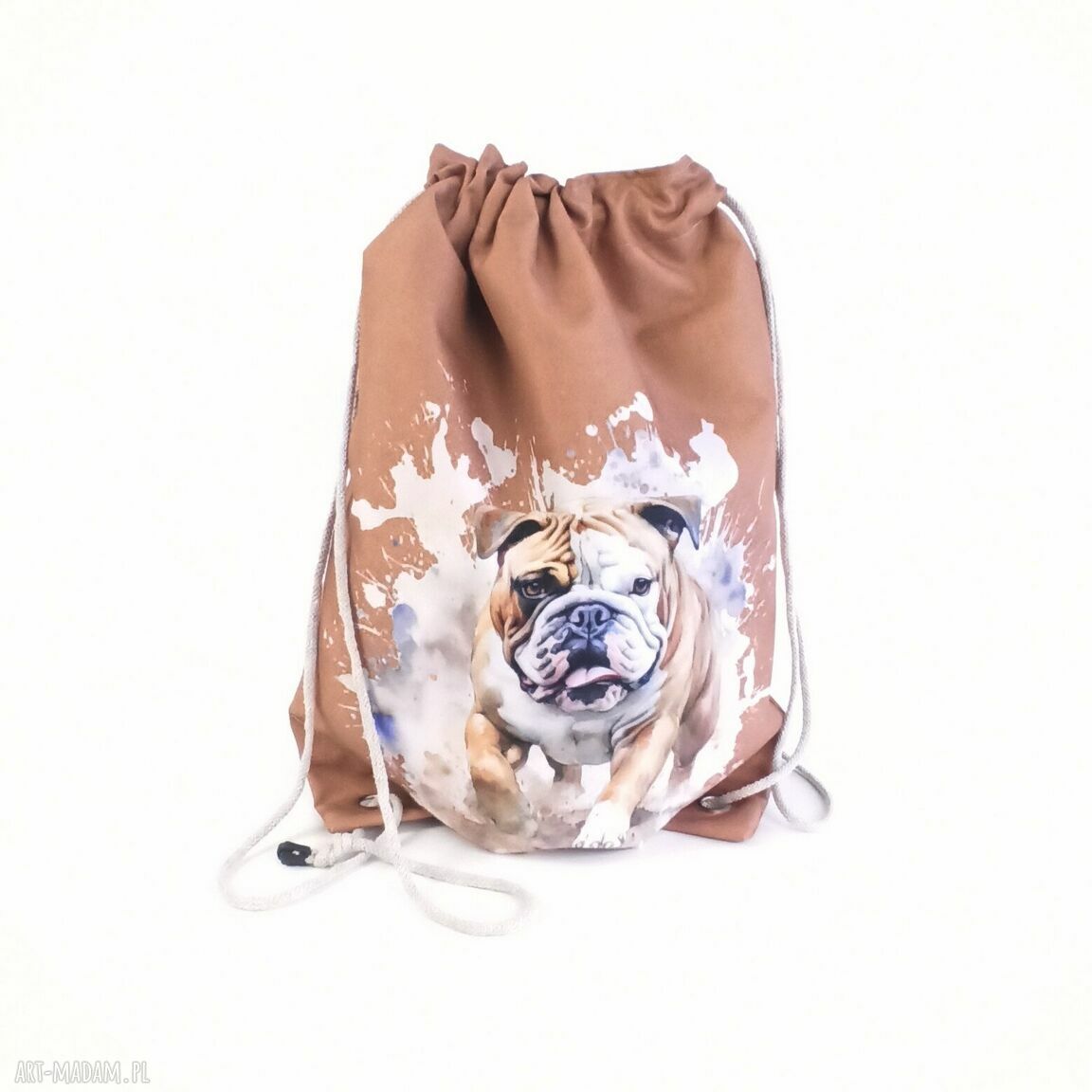 Worek buldog - workoplecak z pieskiem (wodoodporny)
