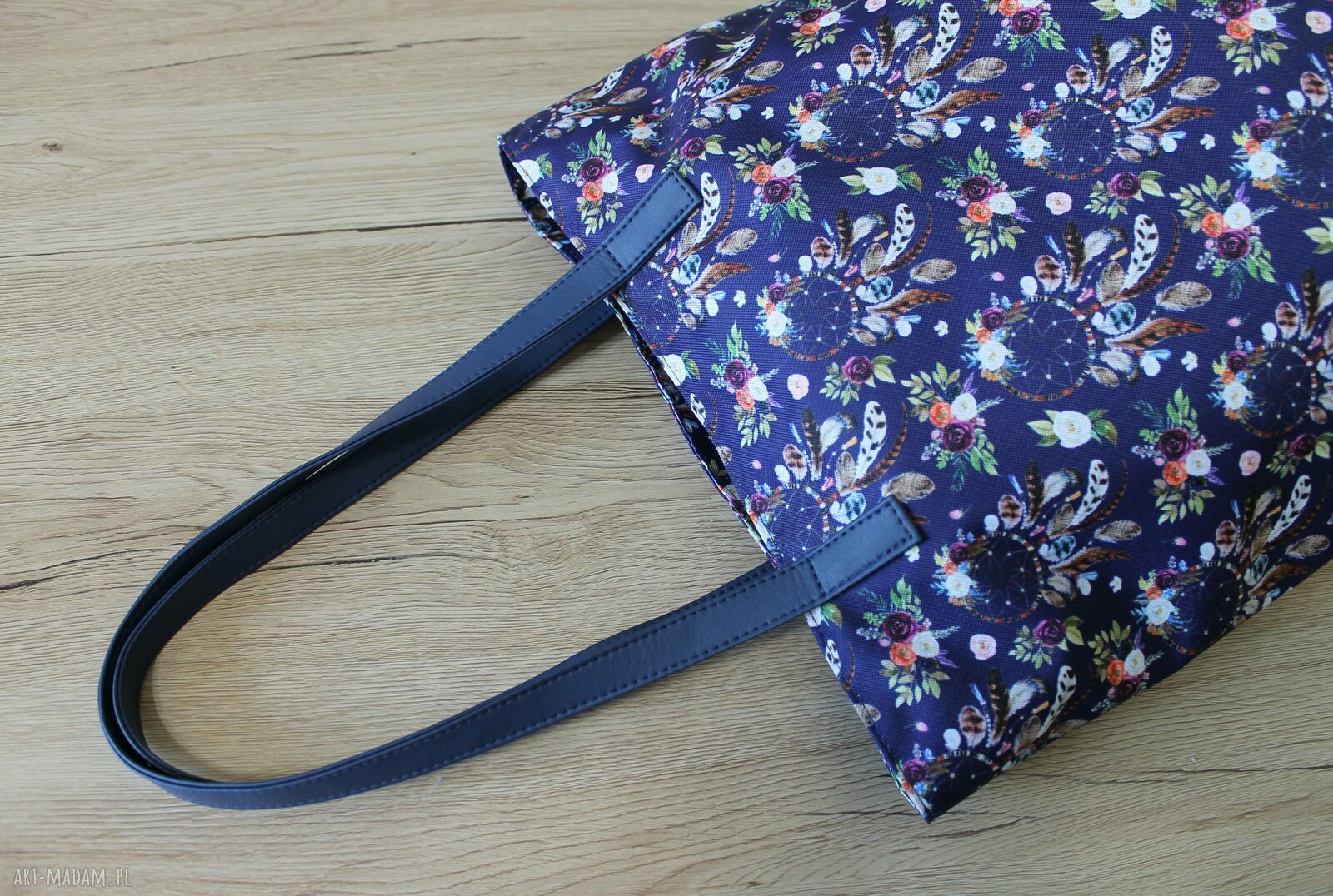 Worek hobo z łapaczami snów na ramię - torebka handmade