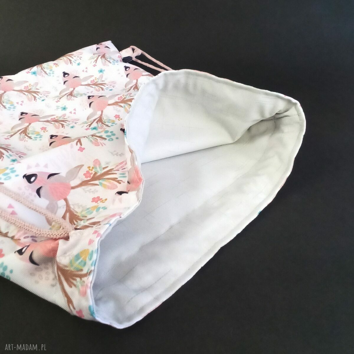 Worek jelonek - workoplecak handmade do szkoły i przedszkola