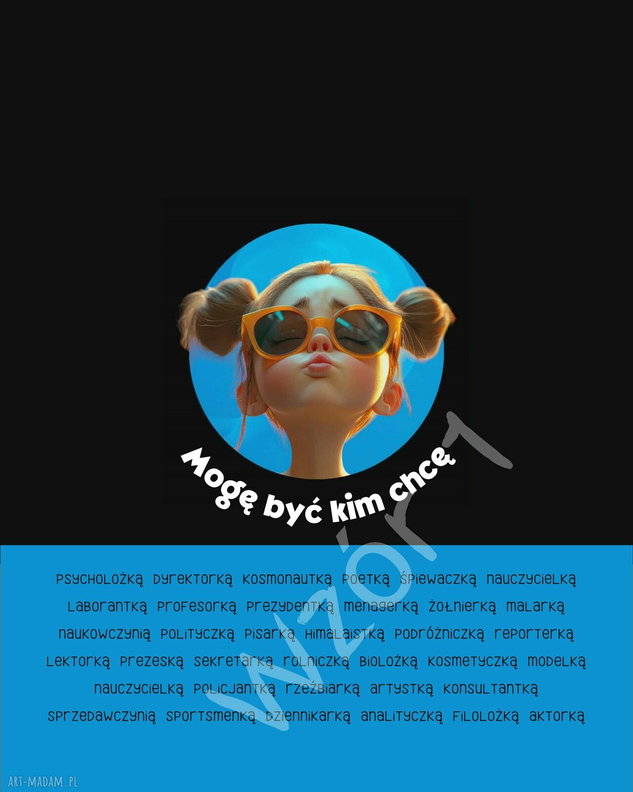 Worko-plecak dla dziewczynki BOHATERCO - niebieski, wodoodporny