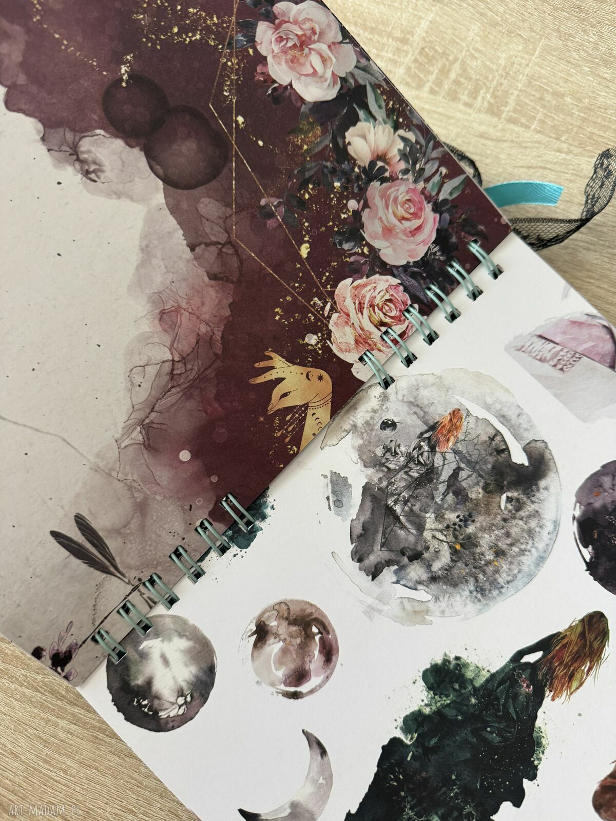Album wróżki - ręcznie robiony scrapbook na wieczór panieński i urodziny (25x25 cm)