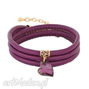 lavoga heather eco leather with crystal heart