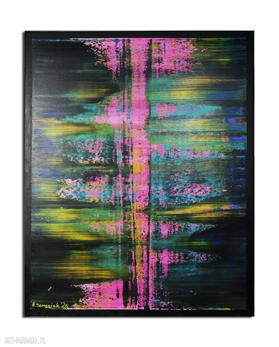 Wspominając Gerharda 13 - abstrakcyjny obraz na płótnie 100x80 cm