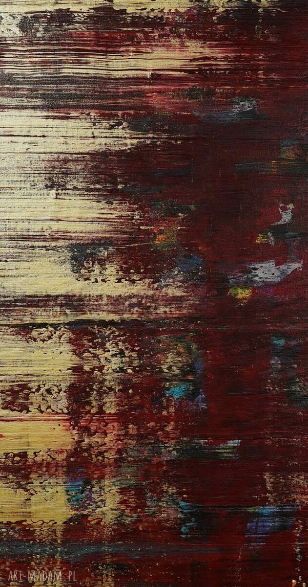 „Wspominając Gerharda 6” - ręcznie malowany obraz abstrakcyjny akryl 70x70