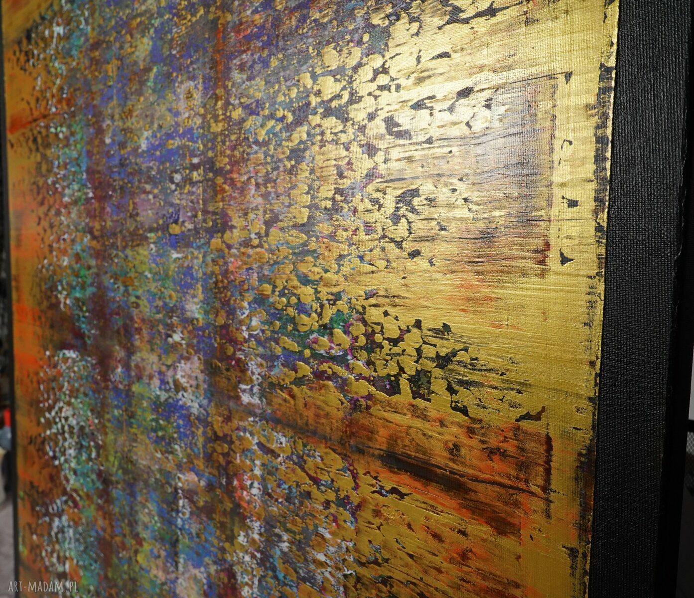 Wspominając Gerharda 8 - abstrakcyjny obraz 80x80 cm z akrylu