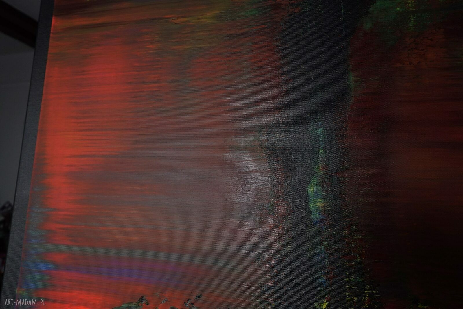 Wspominając Gerharda 17 - abstrakcyjny obraz akrylowy na płótnie 100x80 cm