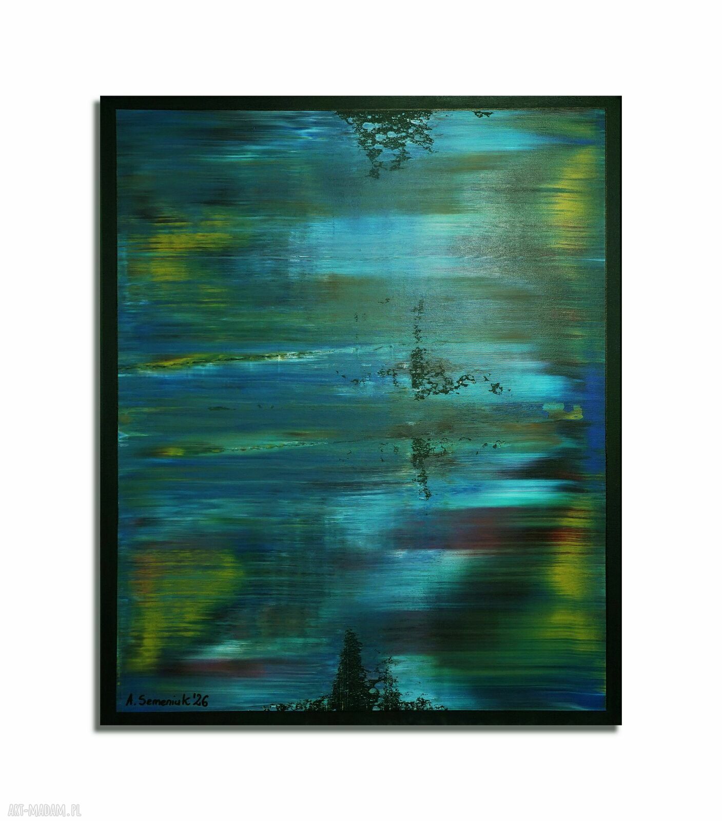Wspominając Gerharda 18 - abstrakcyjny obraz akrylowy 100x80 cm