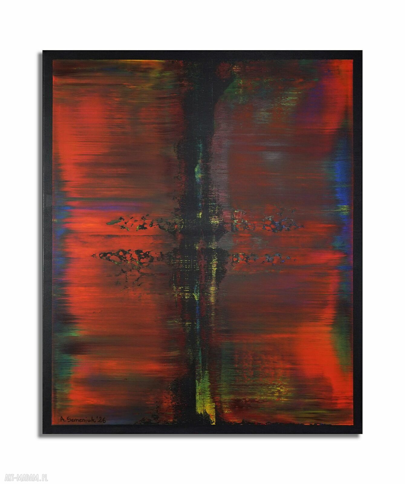 Wspominając Gerharda 17 - abstrakcyjny obraz akrylowy na płótnie 100x80 cm