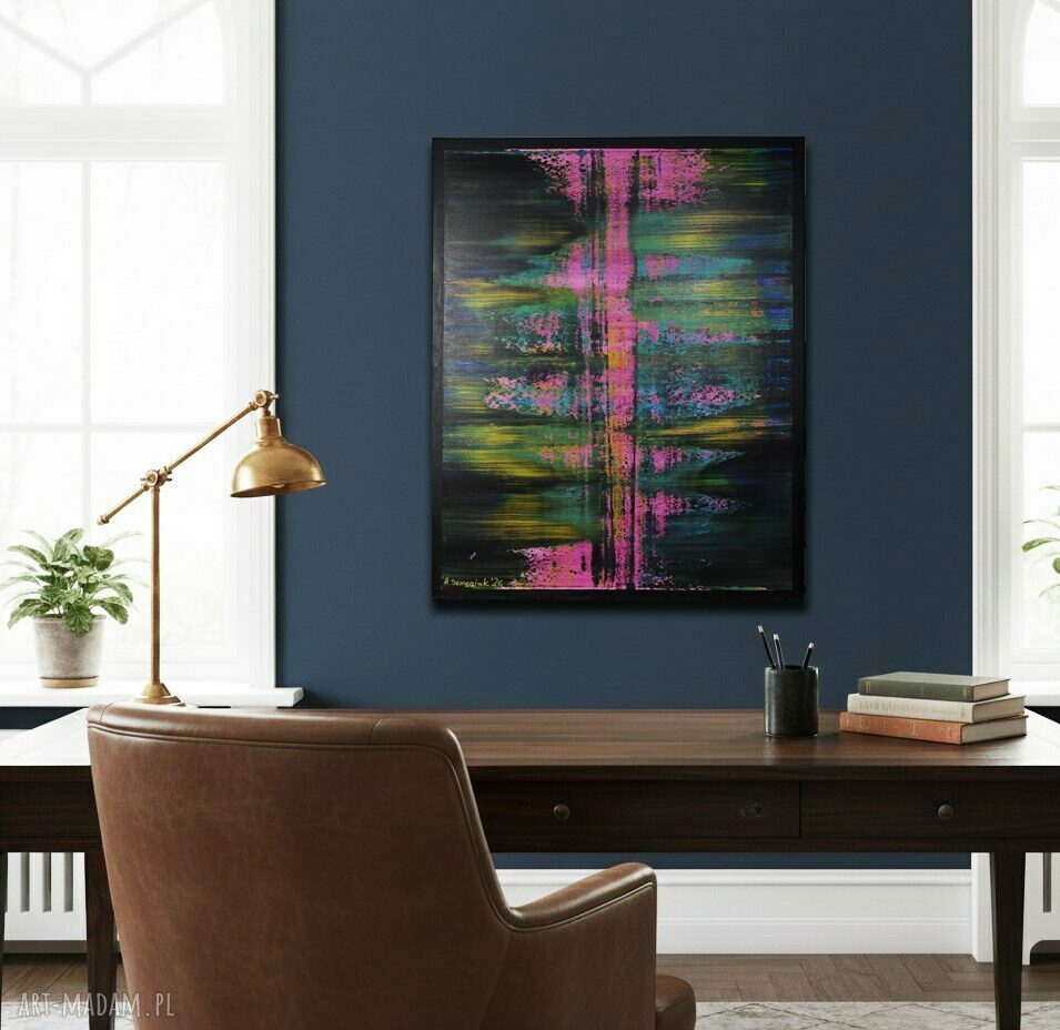 Wspominając Gerharda 13 - abstrakcyjny obraz na płótnie 100x80 cm