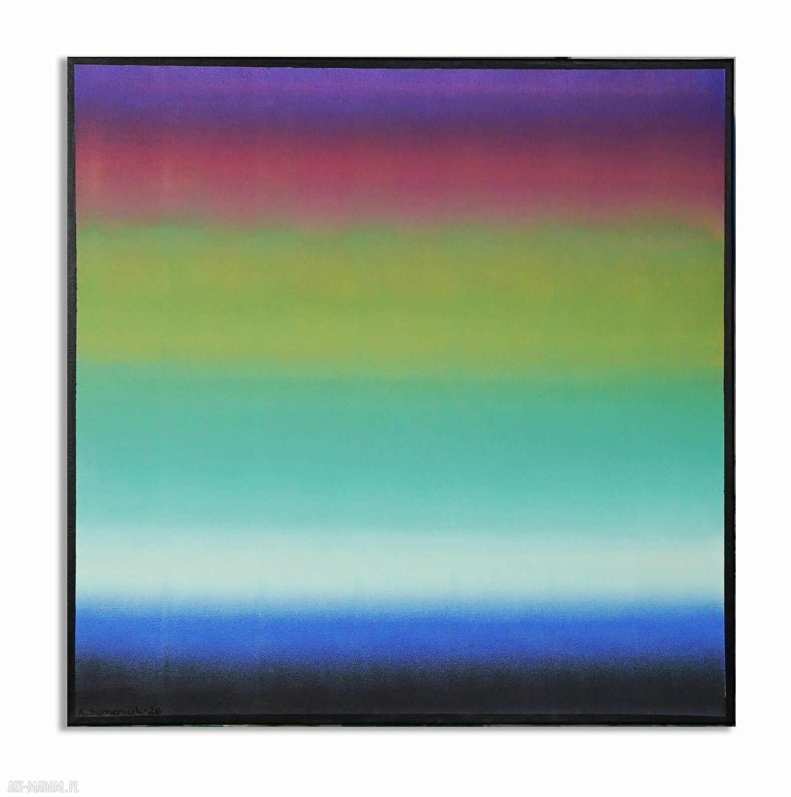 Dyptyk akrylowy Wspominając Gerharda 24 i Wspominając Marka 2 - 2x80x80 cm