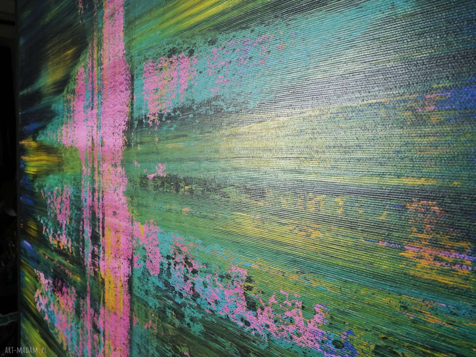 Wspominając Gerharda 13 - abstrakcyjny obraz na płótnie 100x80 cm