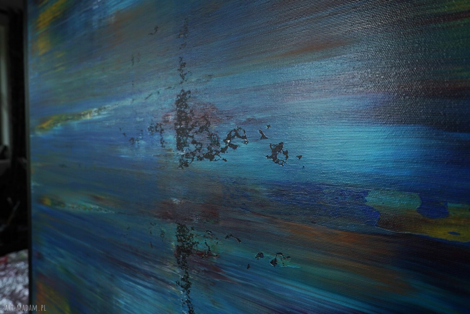 Wspominając Gerharda 18 - abstrakcyjny obraz akrylowy 100x80 cm