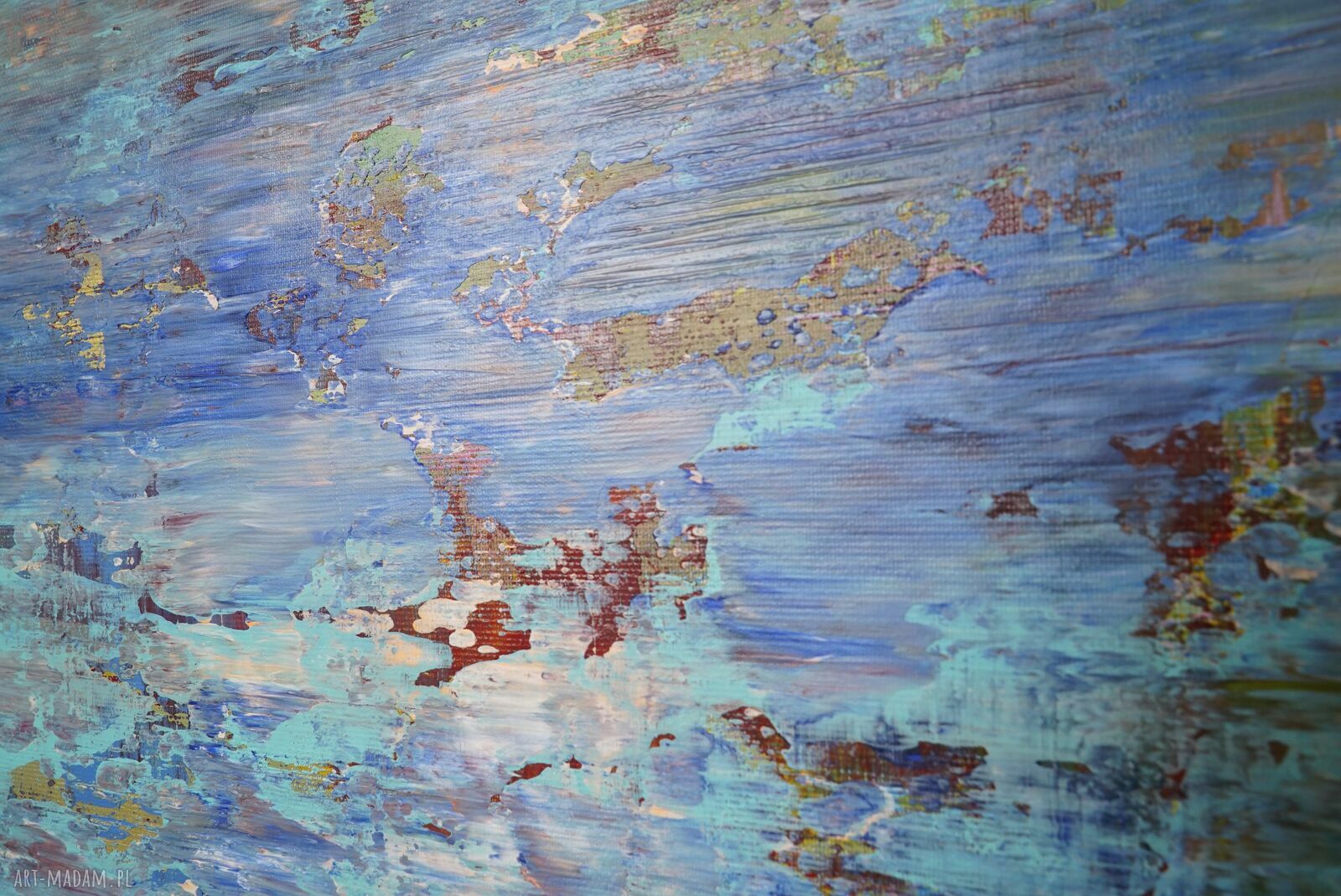 Wspominając Gerharda 23 - obraz abstrakcyjny akryl 100 x 80 cm