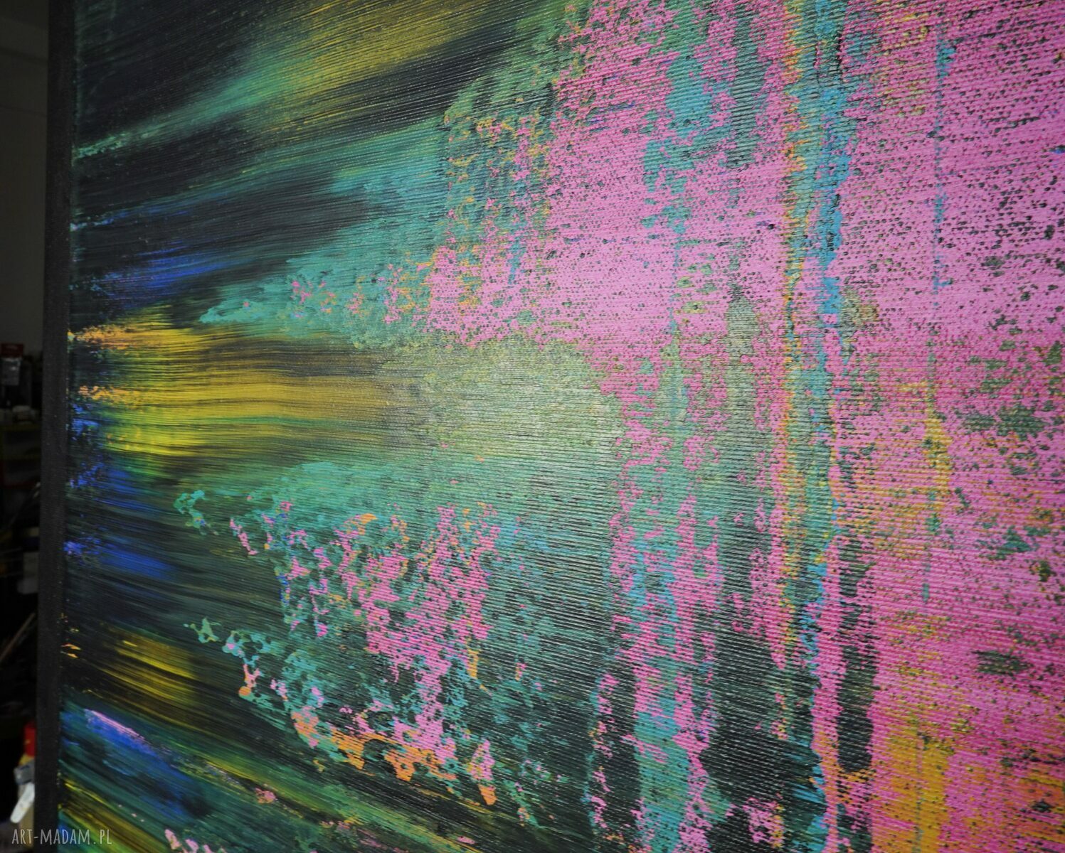 Wspominając Gerharda 13 - abstrakcyjny obraz na płótnie 100x80 cm