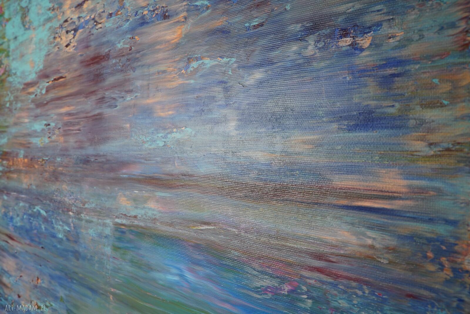 Wspominając Gerharda 23 - obraz abstrakcyjny akryl 100 x 80 cm