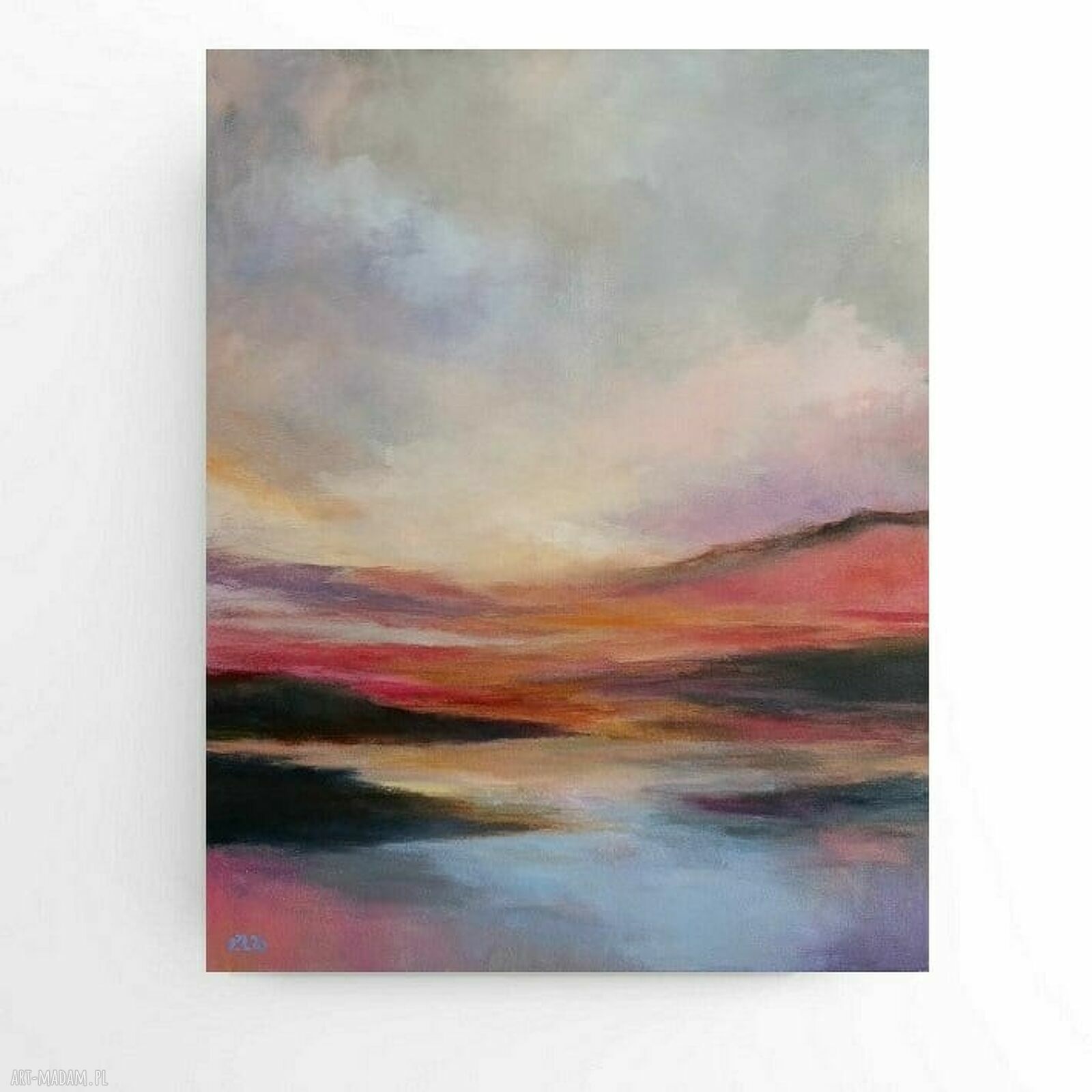 Wspomnienie - ręcznie malowany obraz akrylowy 50x40 cm