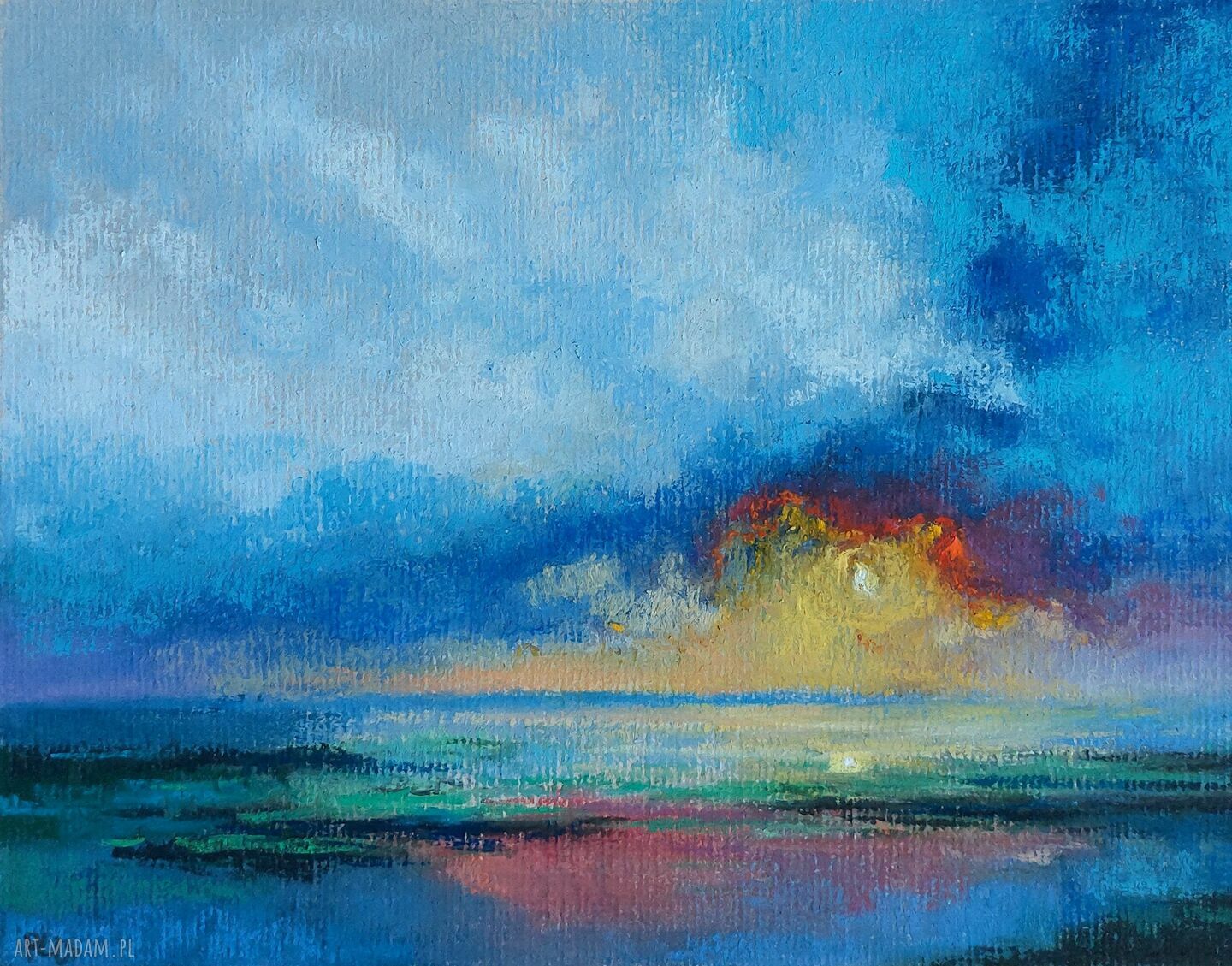 Wspomnienie - rysunek pastelami suchymi 24x18 cm na papierze Ingres