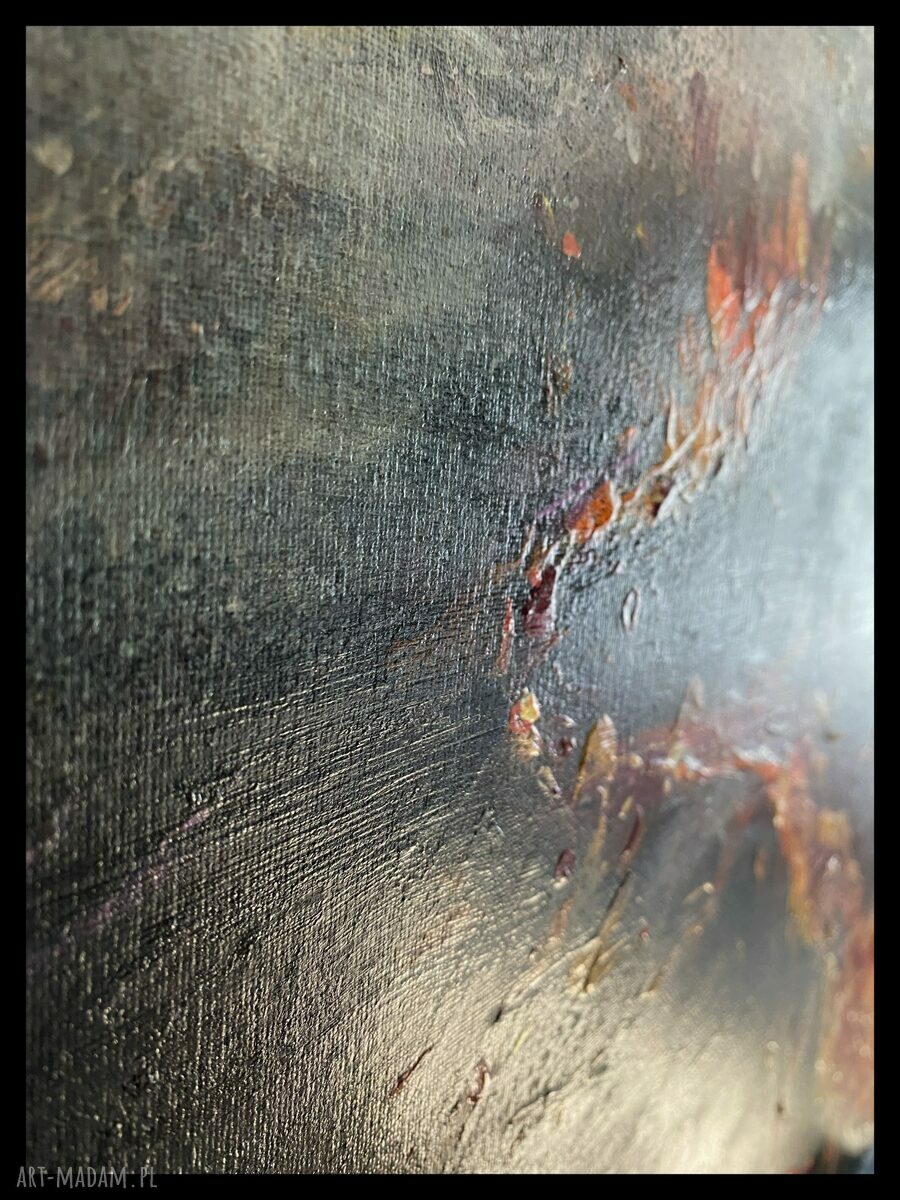 Wulkan I - obraz ręcznie malowany na płótnie akryl 60x80 cm (fine art)