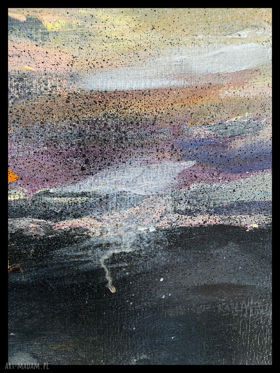 Wulkan I - obraz ręcznie malowany na płótnie akryl 60x80 cm (fine art)