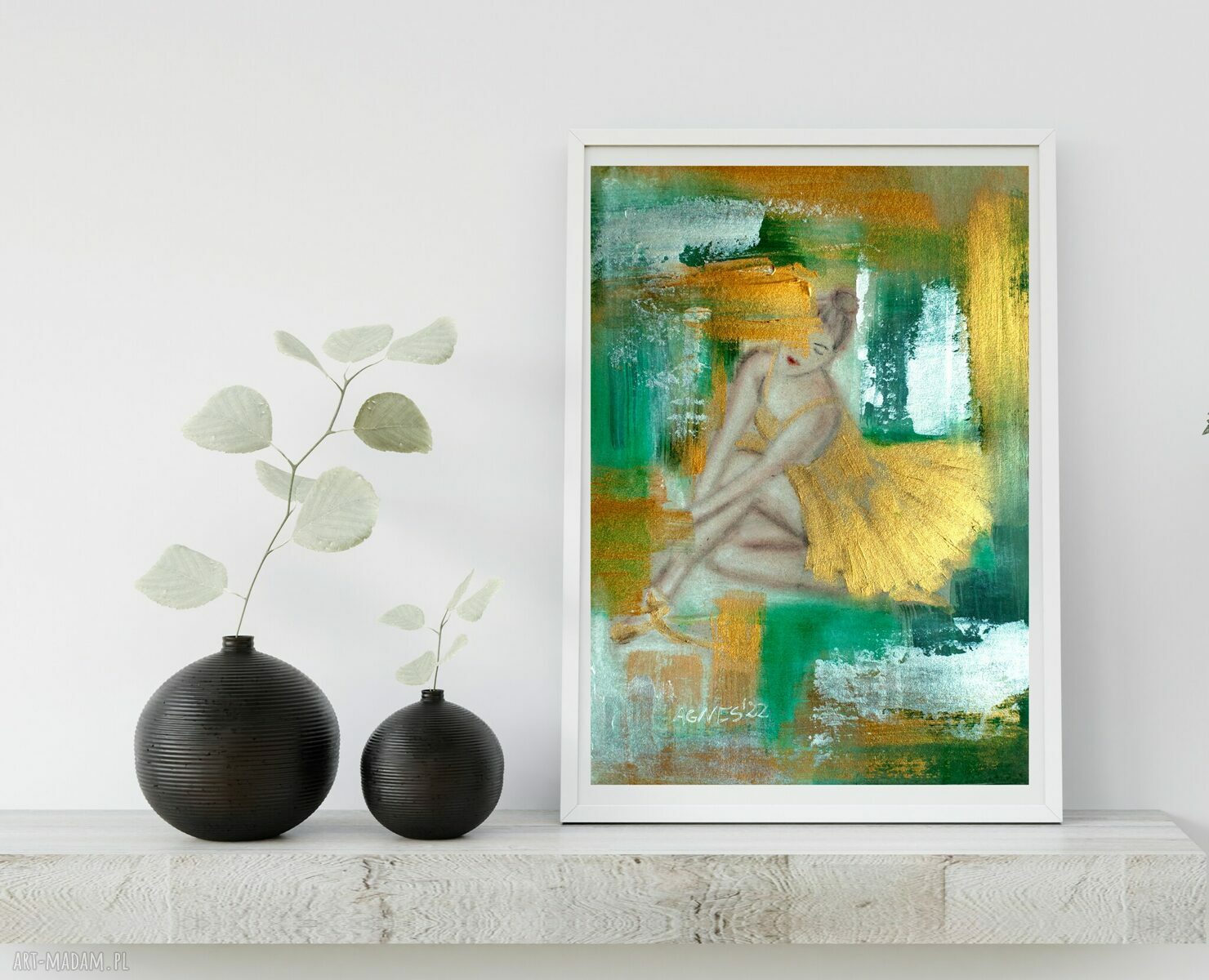 Wydruk Balerina 2 - abstrakcyjny plakat 40x60 cm