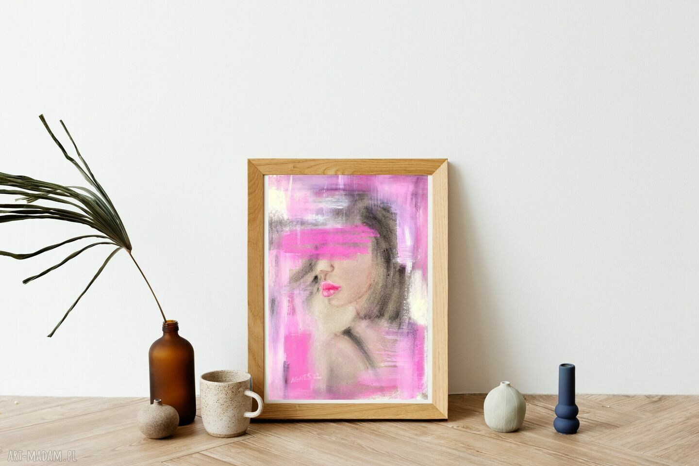 Wydruk Kobiety Purpurowy 30x40 cm - plakat artystyczny