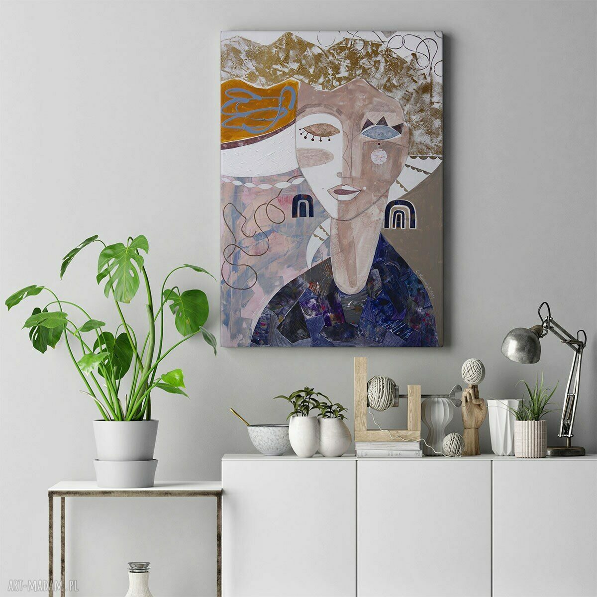 Obraz na płótnie 50x70 cm - Niesforna dama