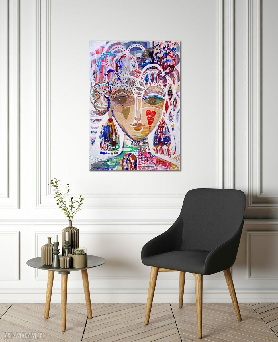 Obraz "Stęskniona" 100x70 cm na matowym płótnie - gotowy do zawieszenia