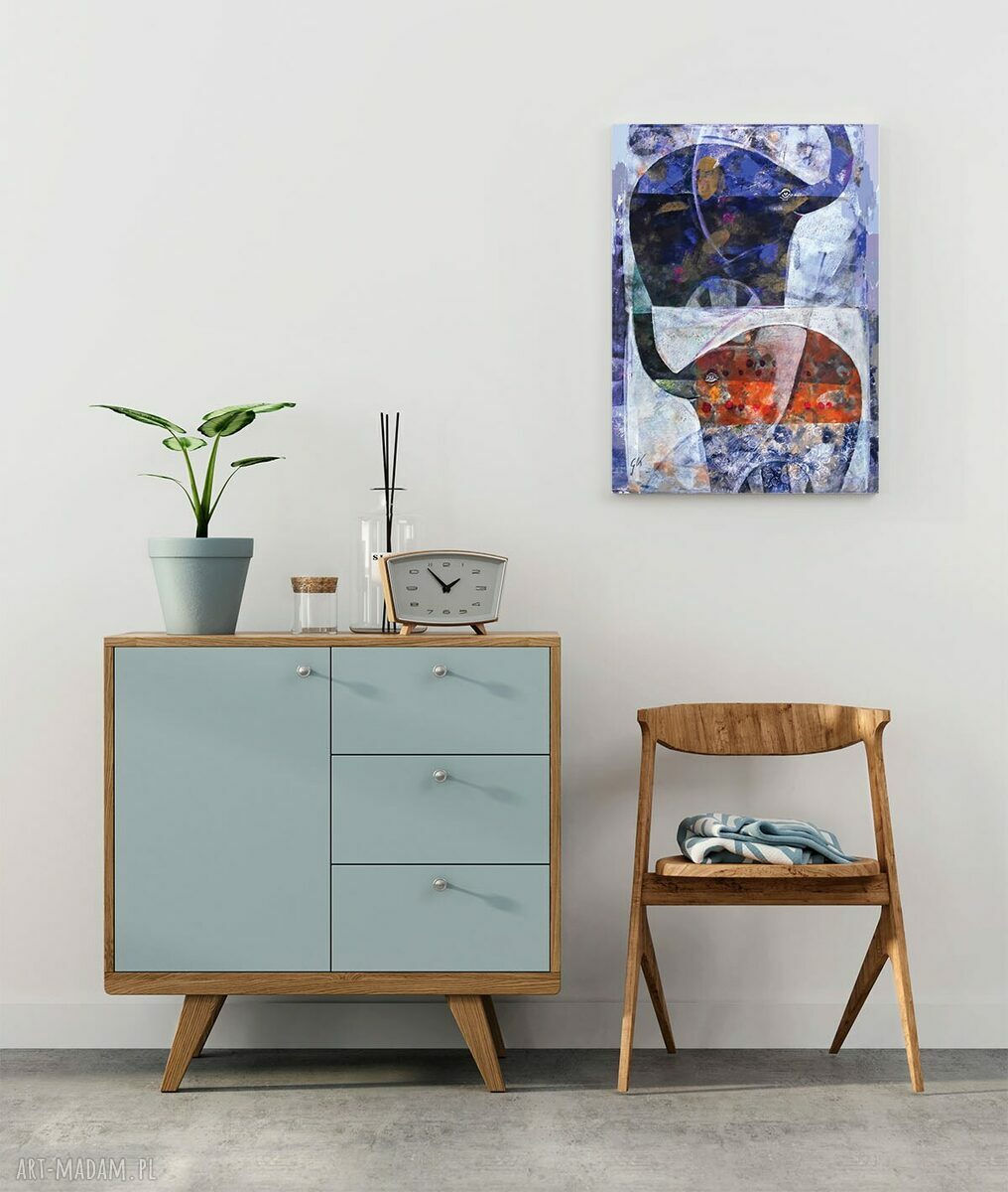 Obraz - wydruk 100x70 cm Słonie III na płótnie nowoczesny