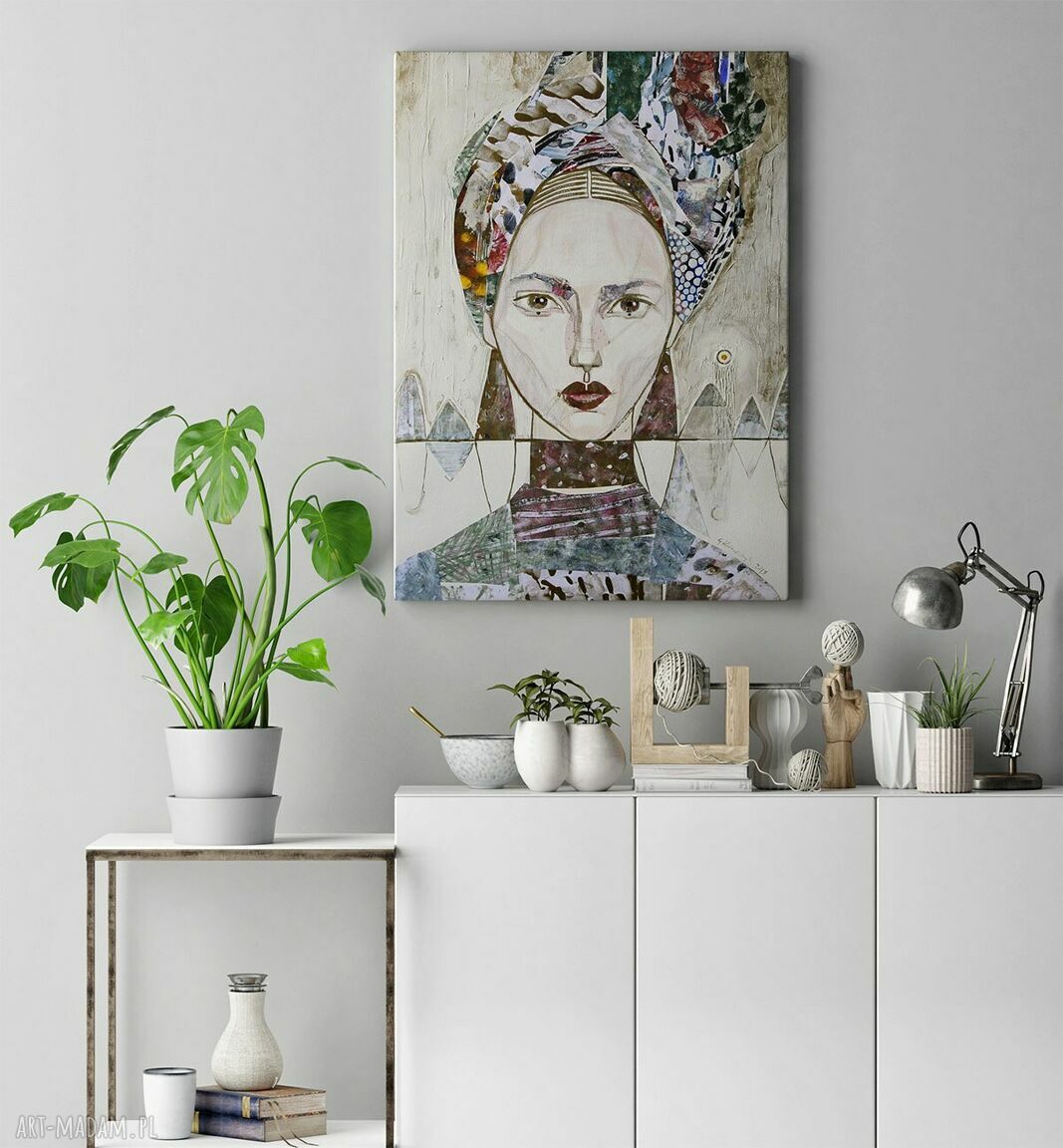 Obraz - wydruk na płótnie 30x40 cm Kobieta w turbanie