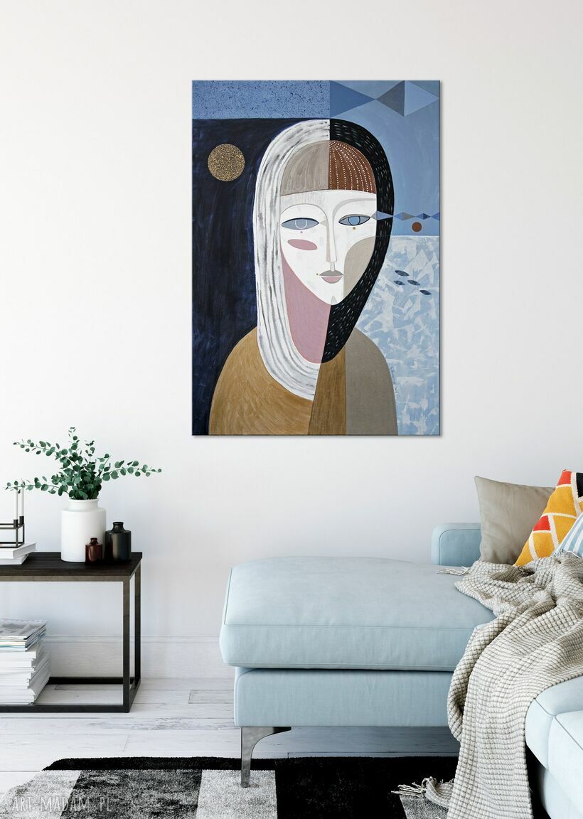 Obraz na płótnie 50x70 "Latawce" - nowoczesna kobieta