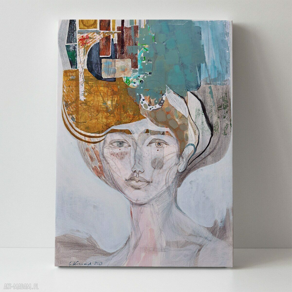 Obraz na płótnie 30x40 cm - Kobieta nie z tej epoki
