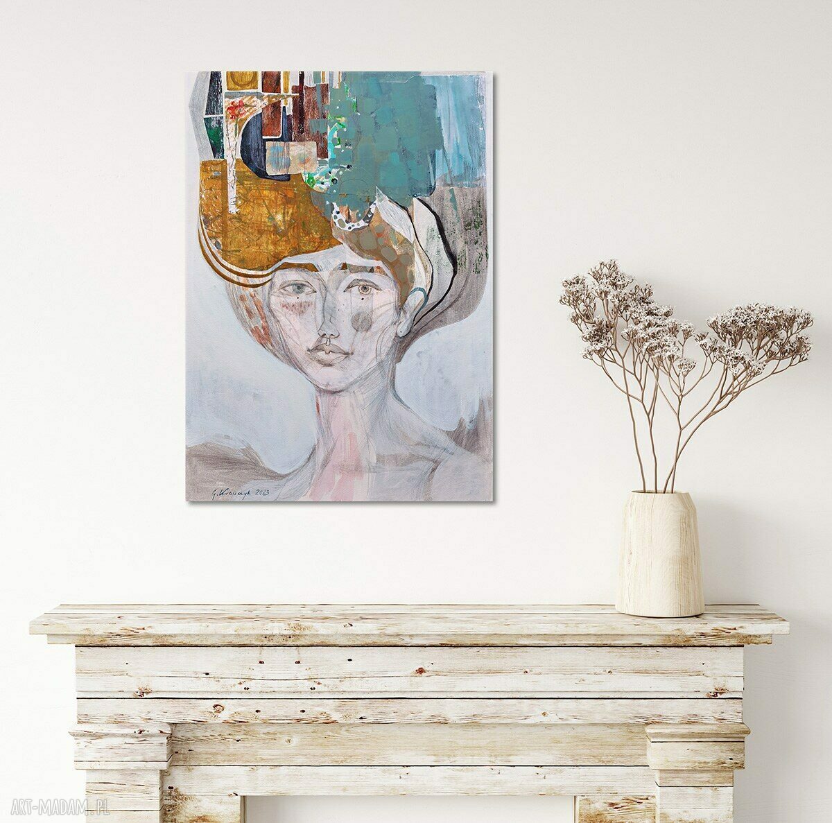 Kobieta nie z tej epoki - obraz na płótnie z postacią