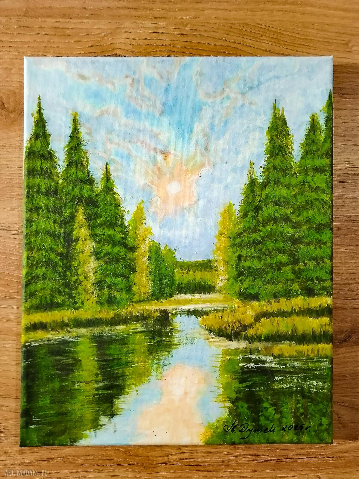 Dyptyk natury „Poranek i zmierzch” - obraz akrylowy 48x30 cm