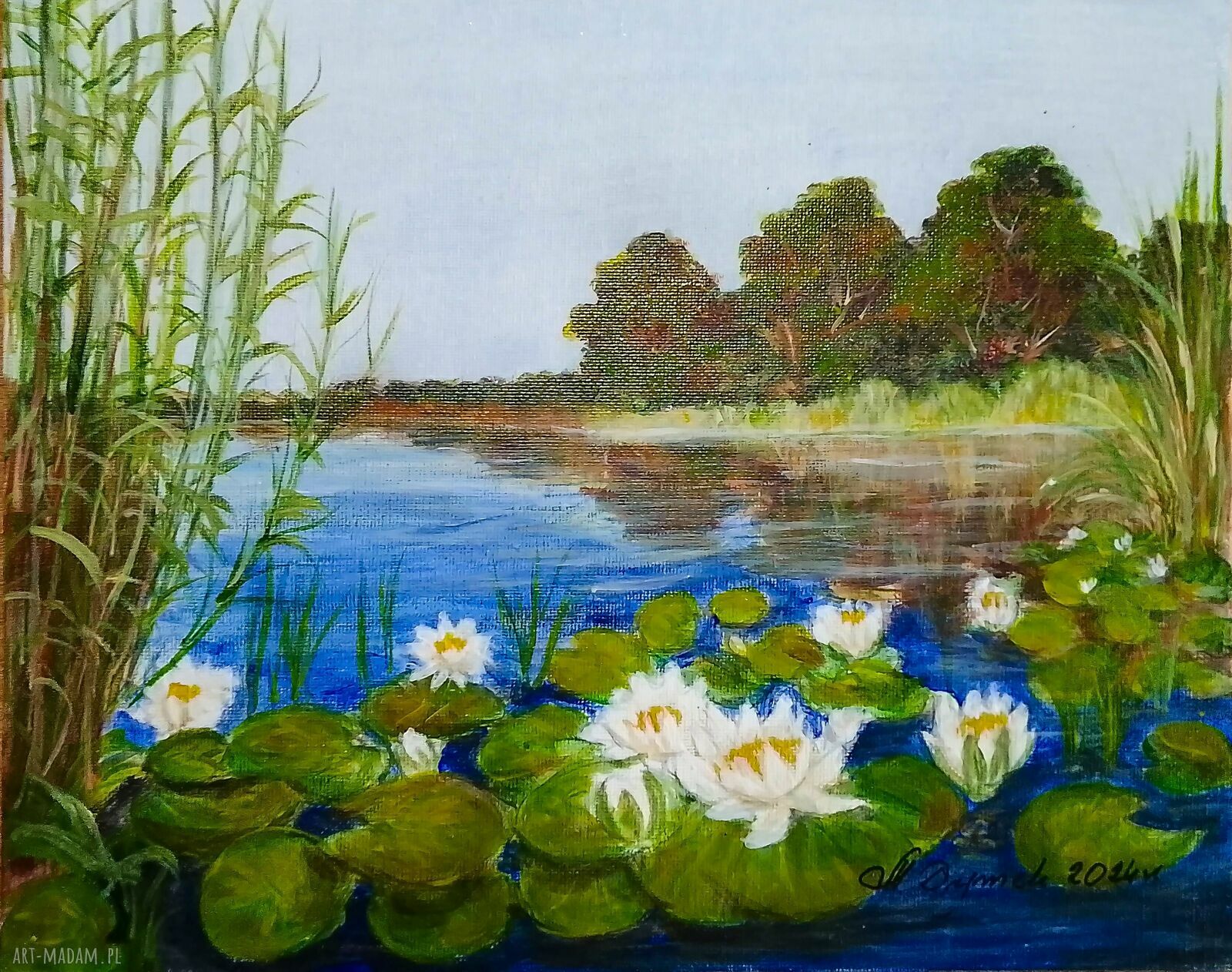 Dyptyk „Błękitne Przebudzenie” - wyprzedaż 2x 24x30 cm