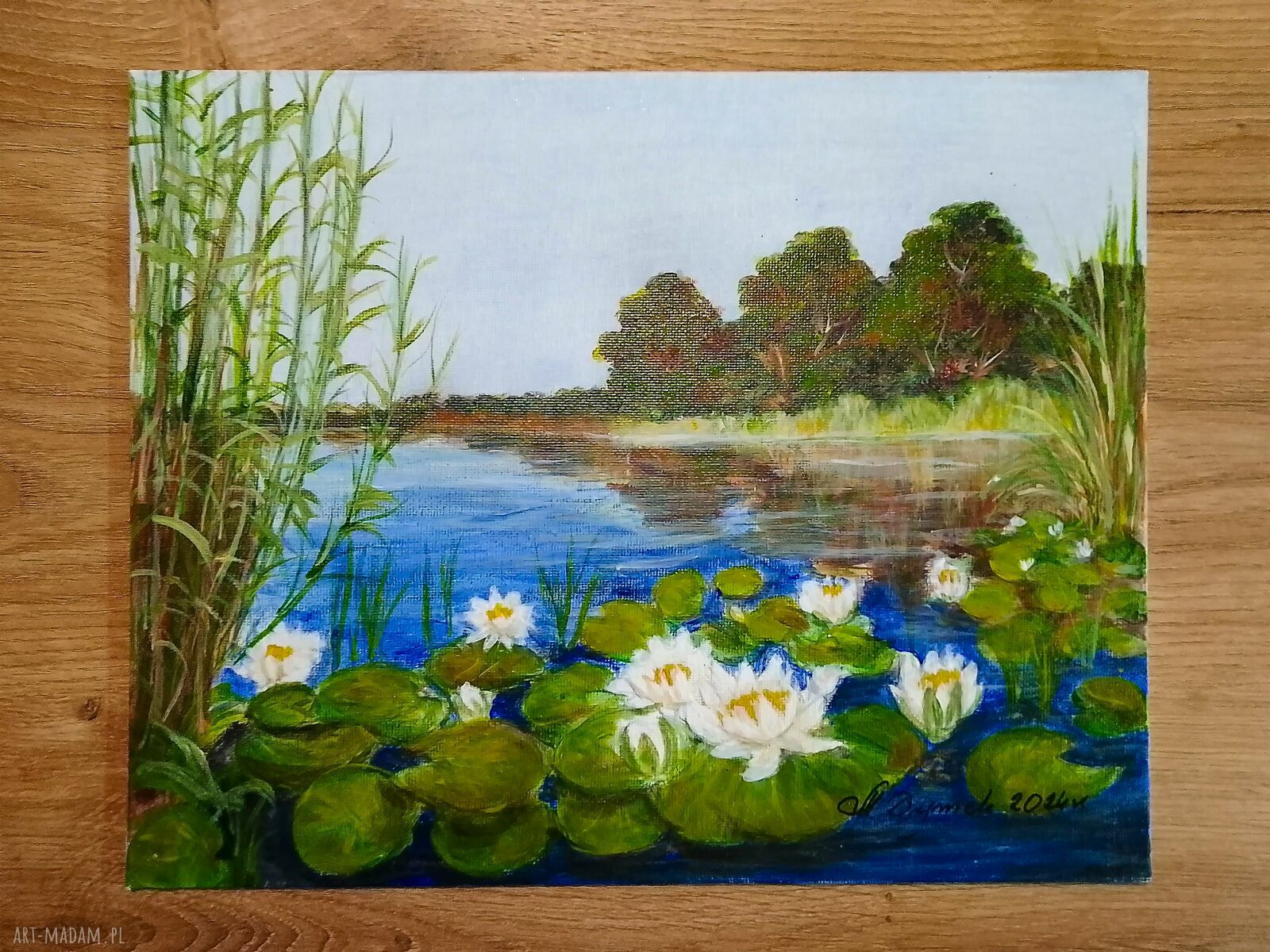 Dyptyk „Błękitne Przebudzenie” - wyprzedaż 2x 24x30 cm