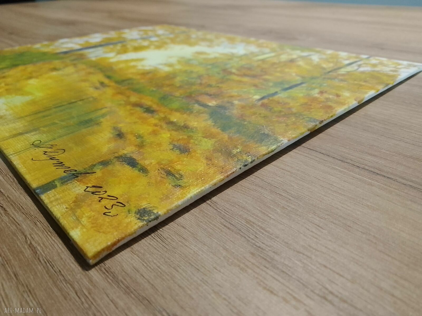 Dyptyk „Jesienne Ciepło i Nostalgia” - ręcznie malowane obrazy akrylowe 2x24x30 cm