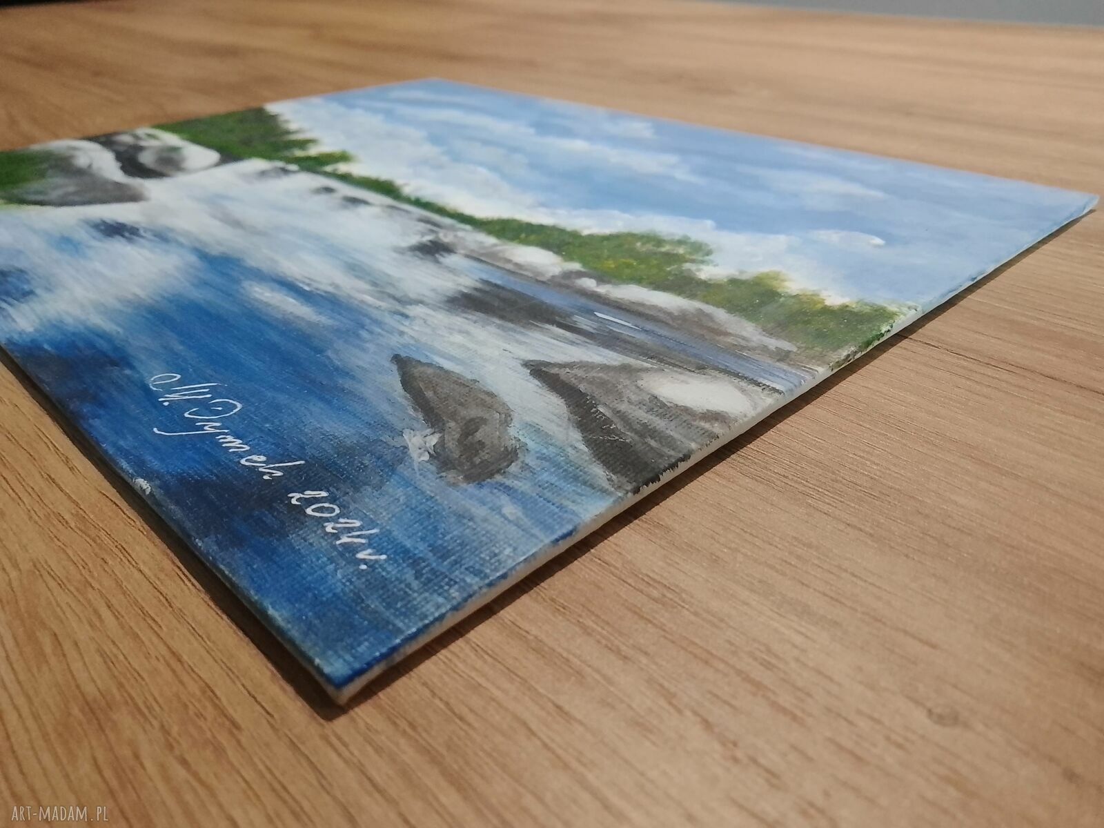 Dyptyk „Błękitne Przebudzenie” - wyprzedaż 2x 24x30 cm