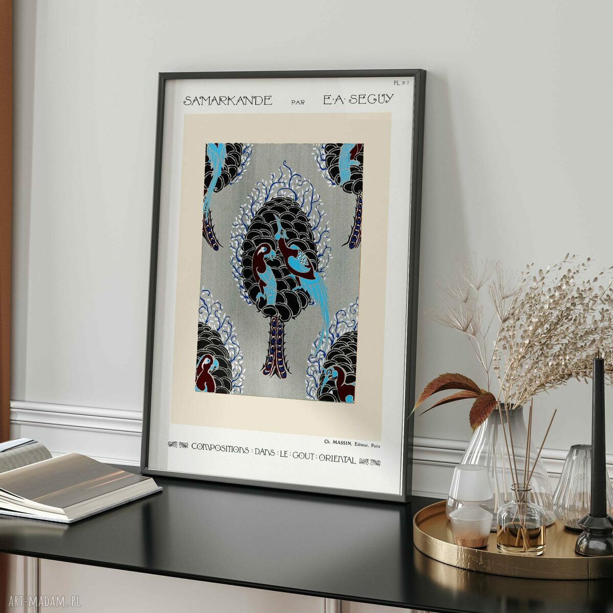 Plakat wystawowy retro 40x50 cm - wzory vintage (bez ram)