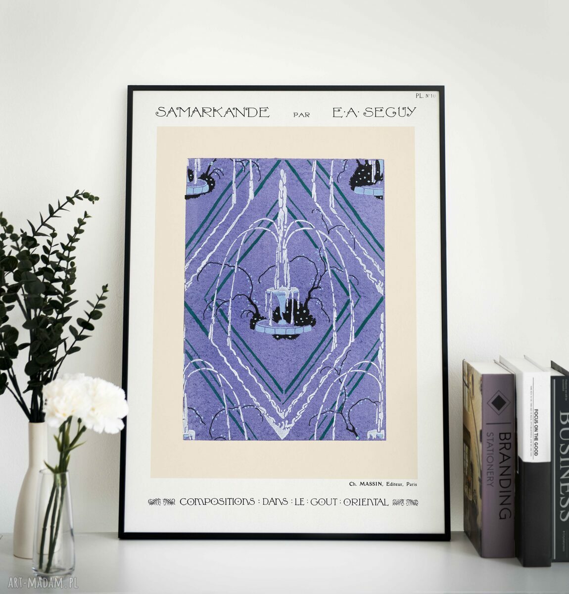 Plakat wystawowy - wzory retro 61x91 cm (bez ram)