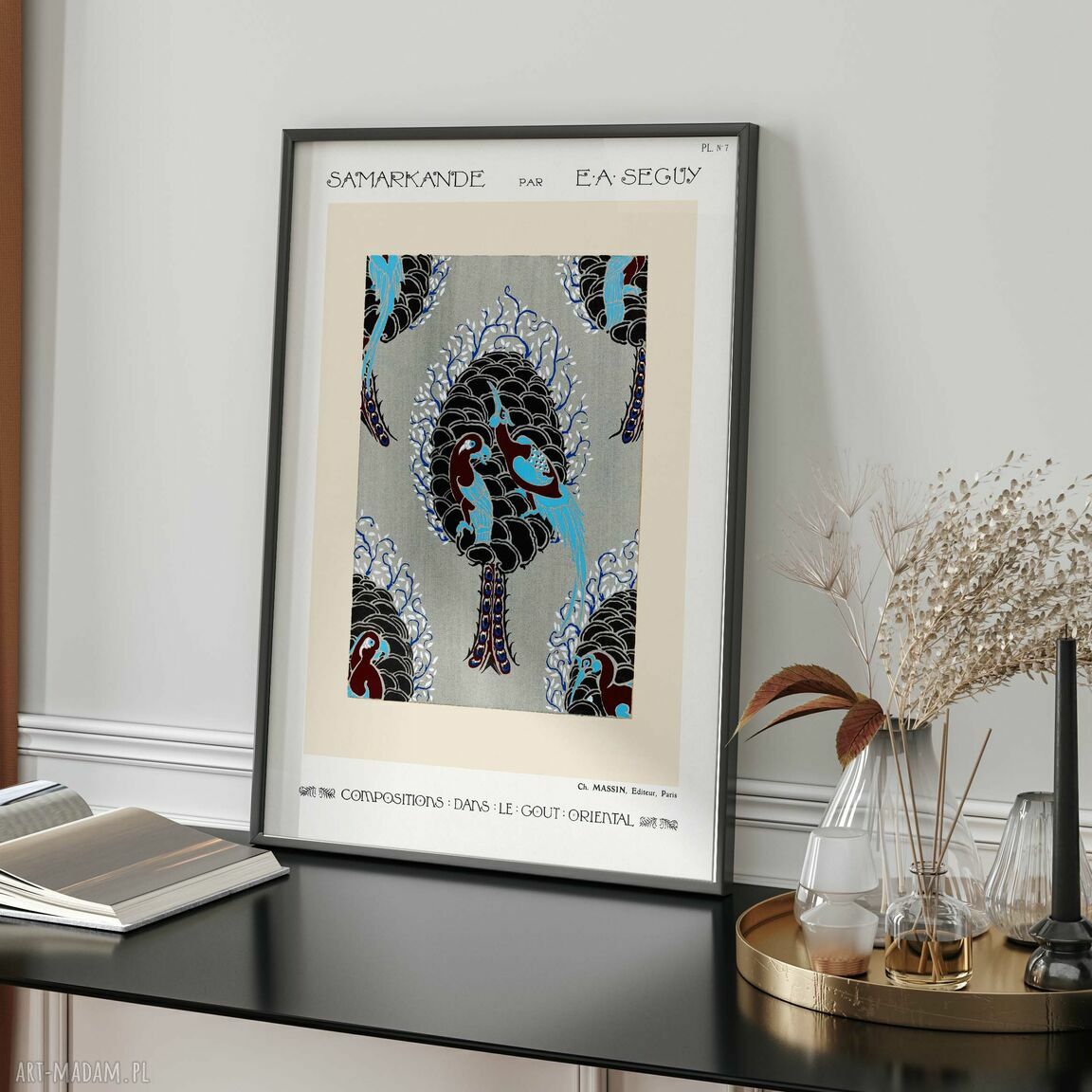 Plakat wystawowy - wzory retro 61x91 cm (bez ram)
