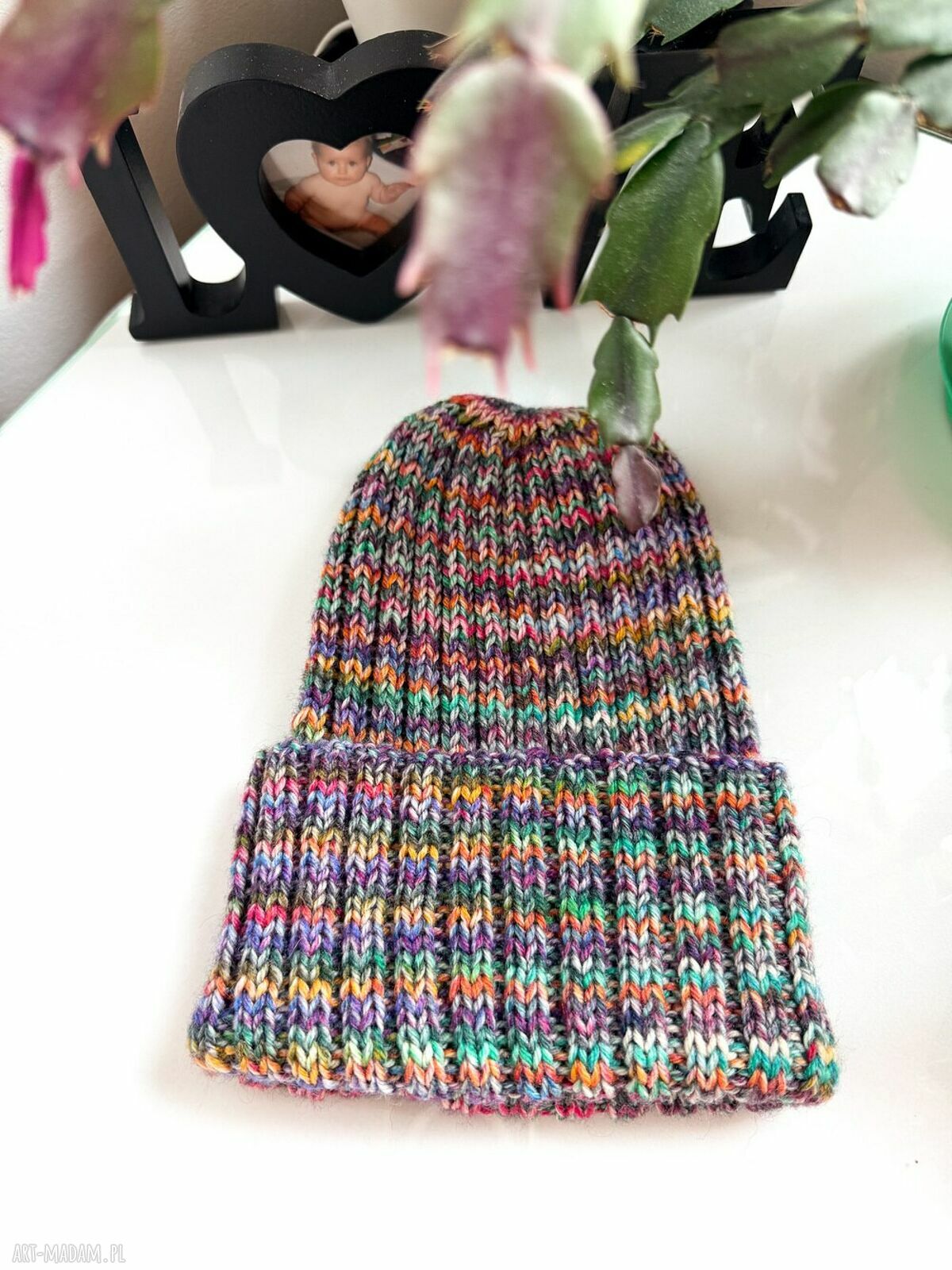 Podgląd projektu damskiej czapki handmade na zamówienie