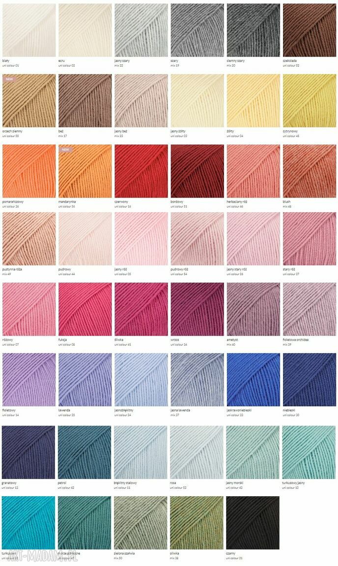 Wywijana czapka merino HELLI 100% Baby Merino 36 Pomarańczowy